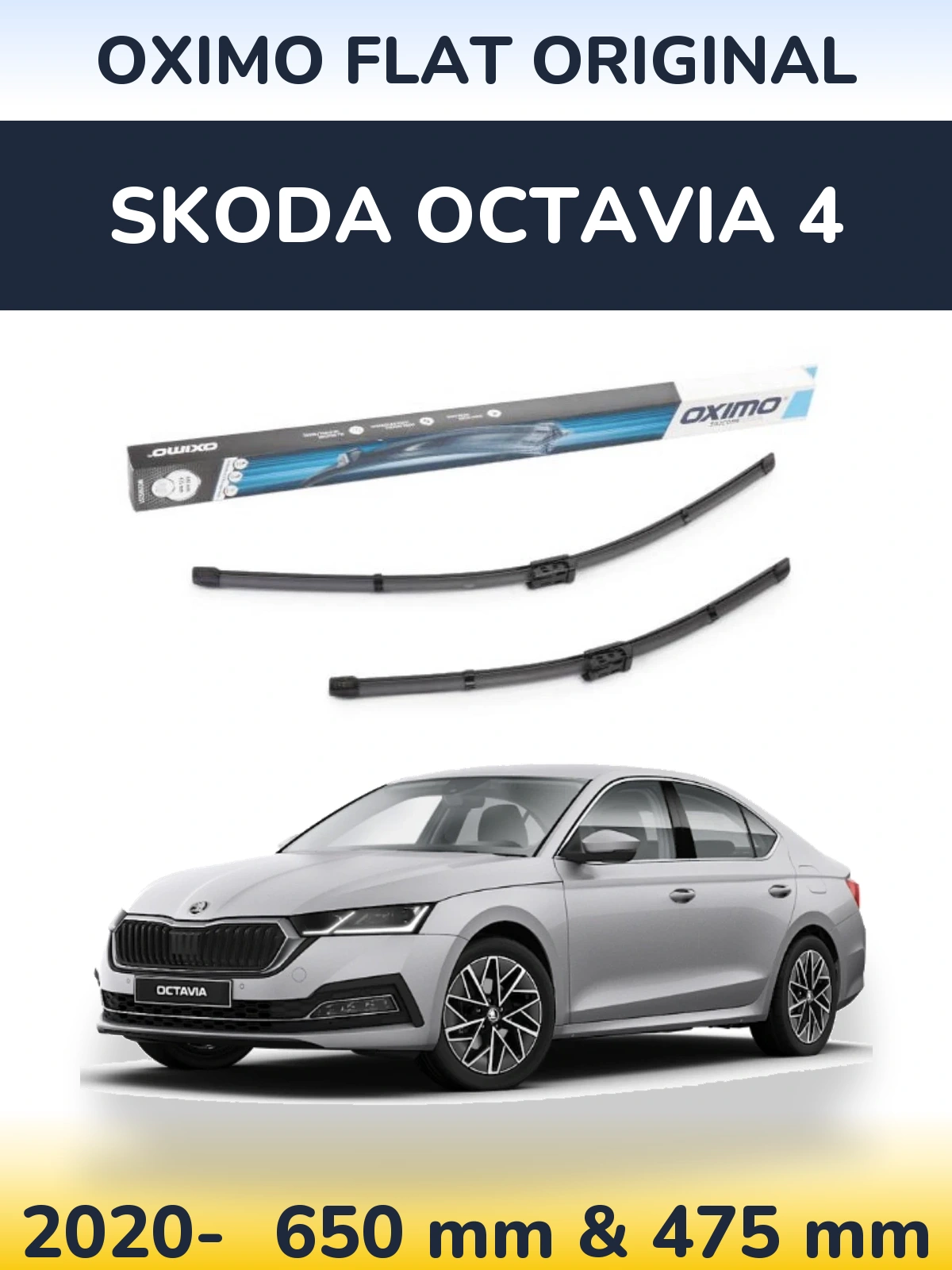 Torkarblad Oximo Flat Original för Skoda Octavia 4
