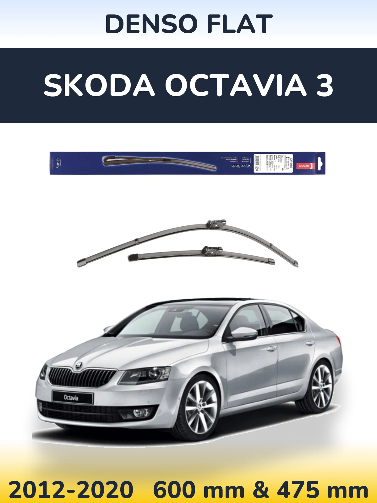 Torkarblad Denso Flat för Skoda Octavia 3