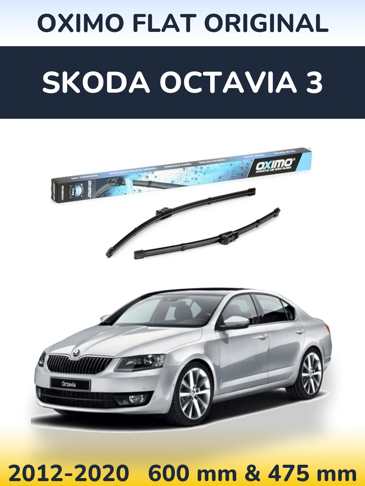 Torkarblad Oximo Flat Original för Skoda Octavia 3