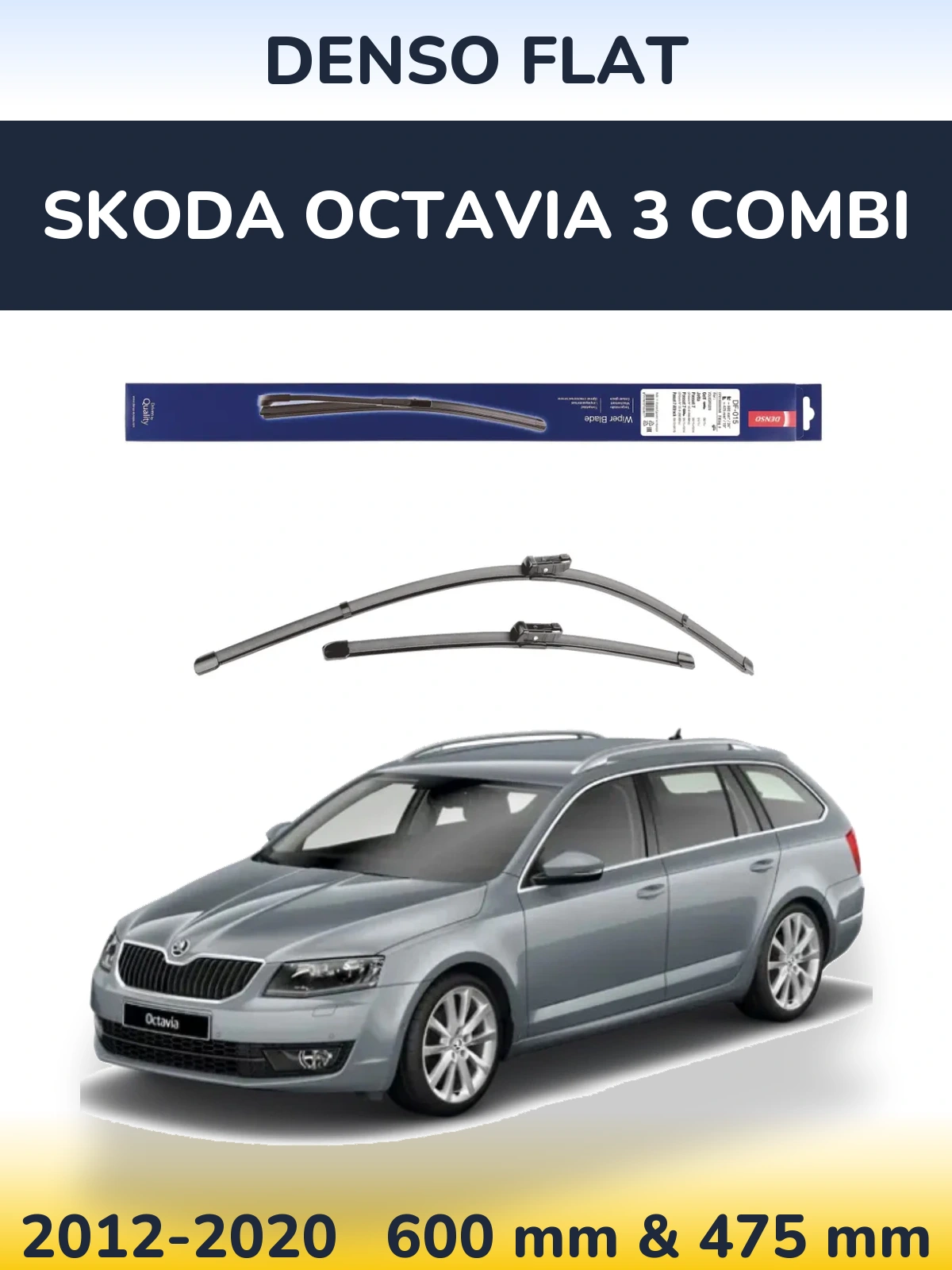 Torkarblad Denso Flat för Skoda Octavia 3 Combi