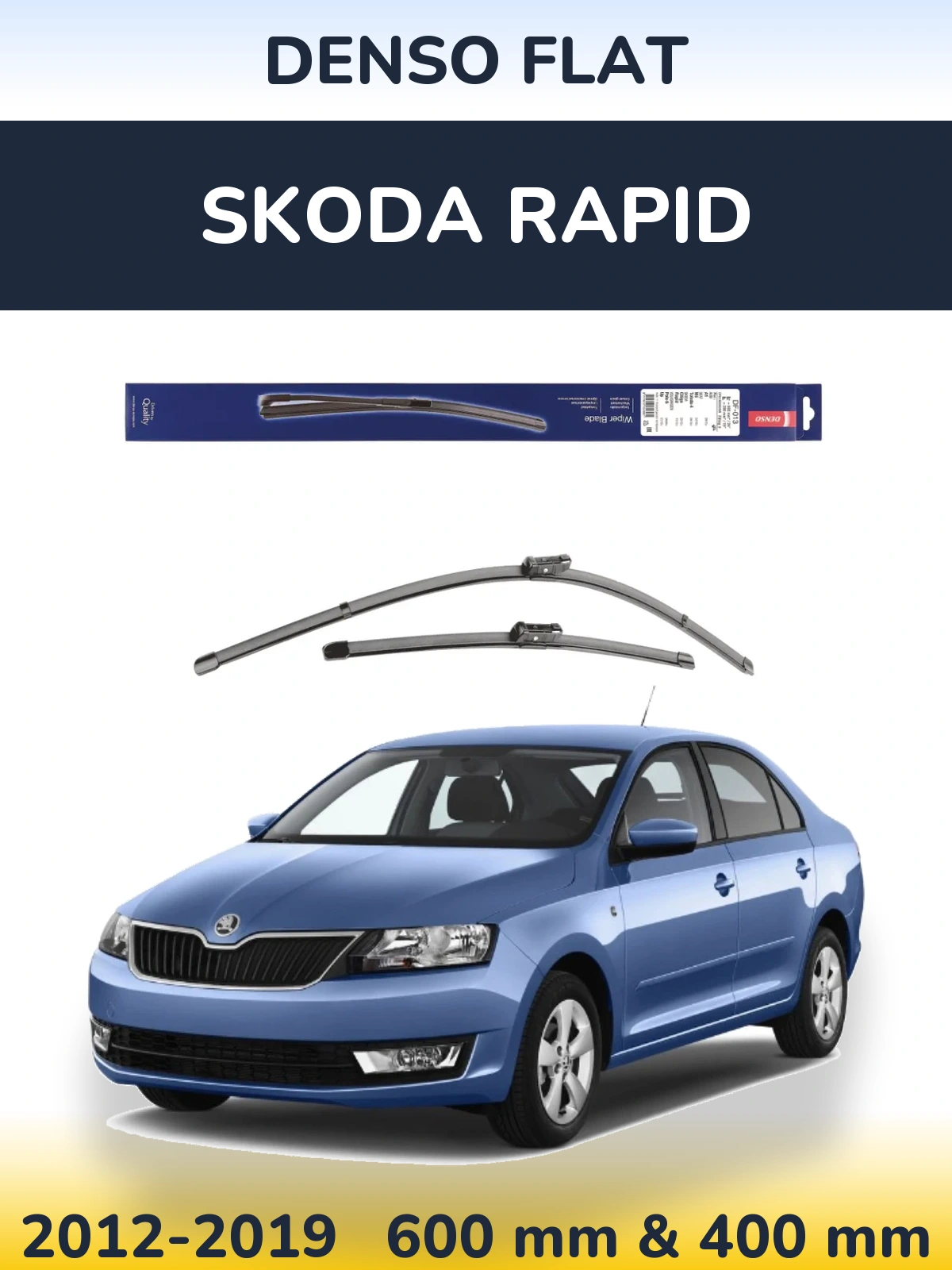 Torkarblad Denso Flat för Skoda Rapid