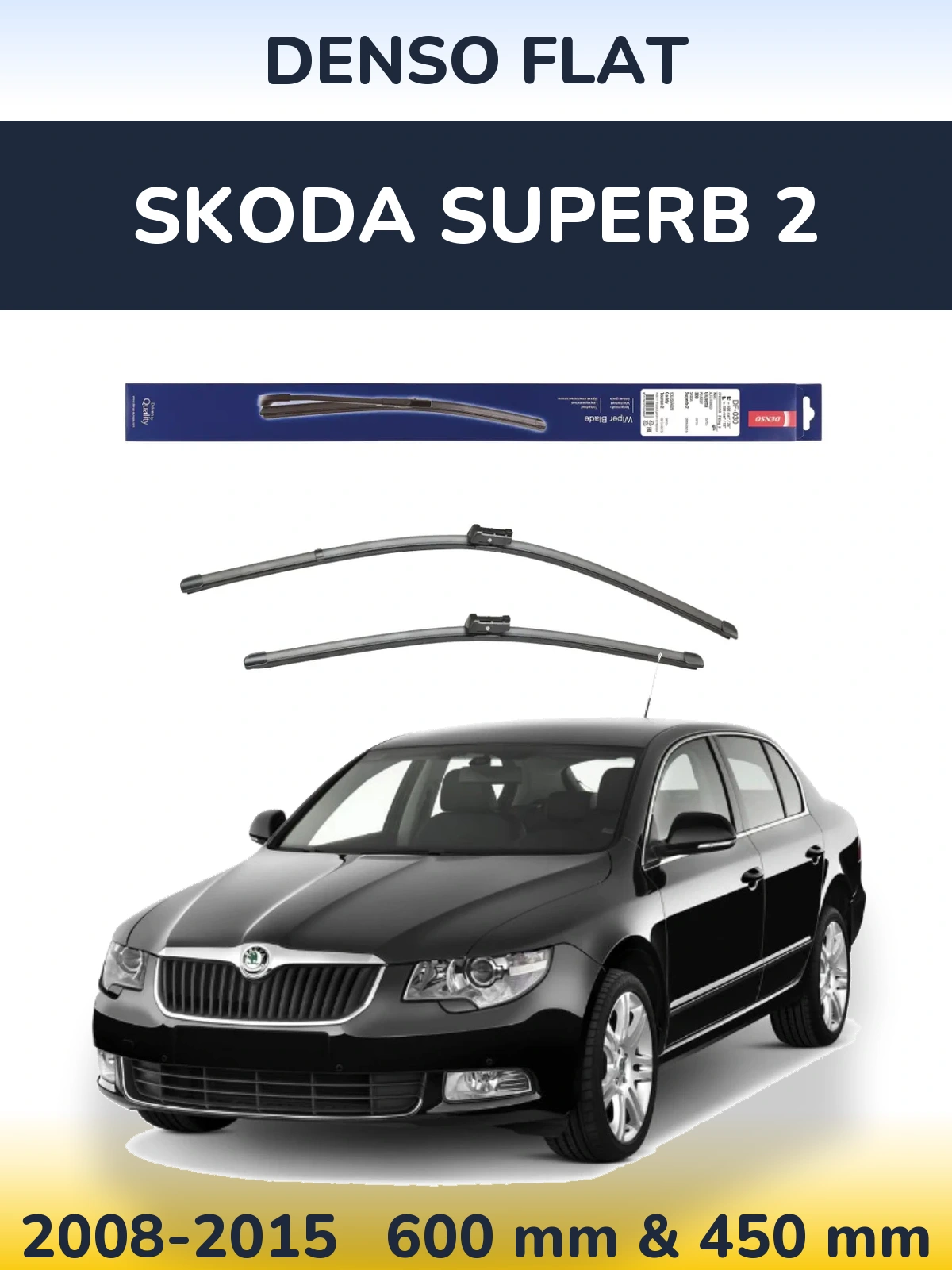 Torkarblad Denso Flat för Skoda Superb 2
