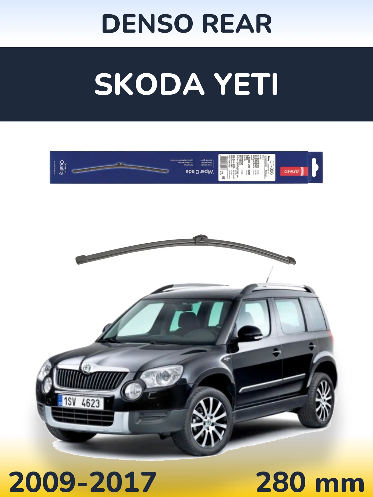 Torkarblad Denso Rear för Skoda Yeti