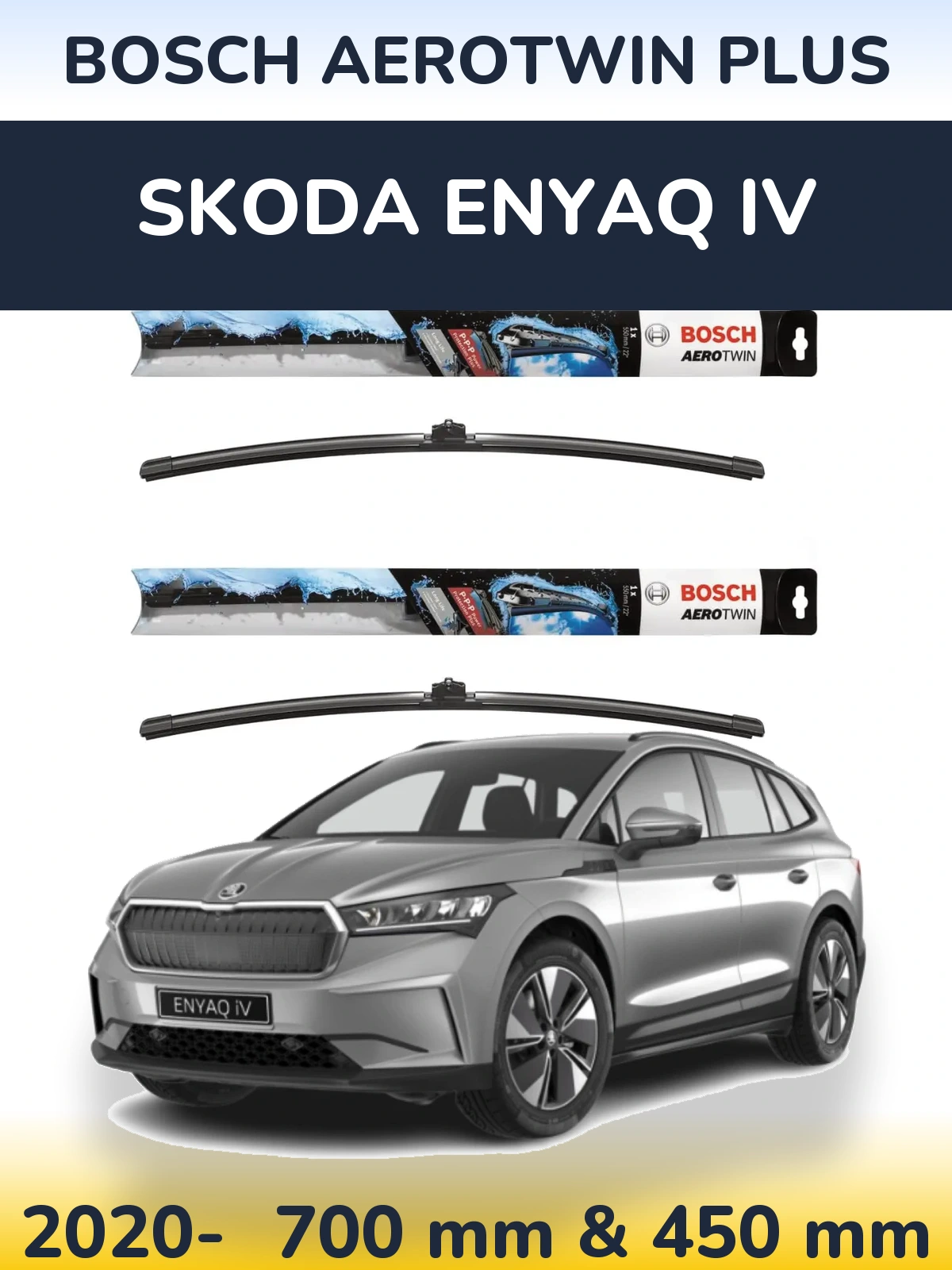 Torkarblad BOSCH AeroTwin Plus för Skoda Enyaq iV