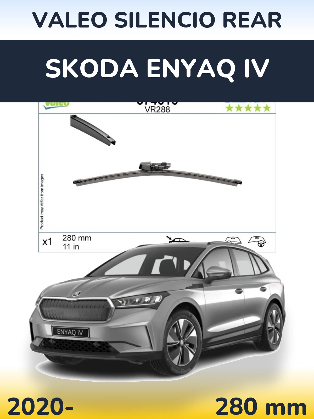 Torkarblad Valeo Silencio Rear för Skoda Enyaq iV