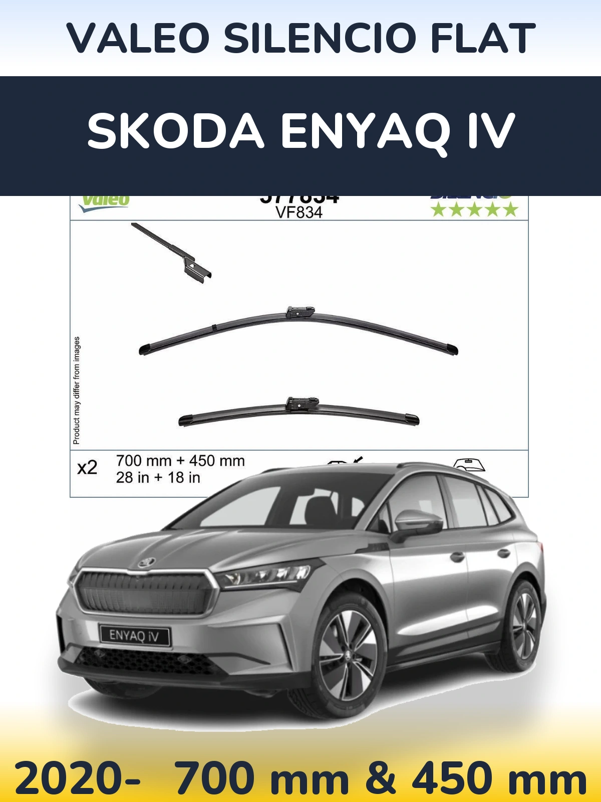 Torkarblad Valeo Silencio Flat för Skoda Enyaq iV