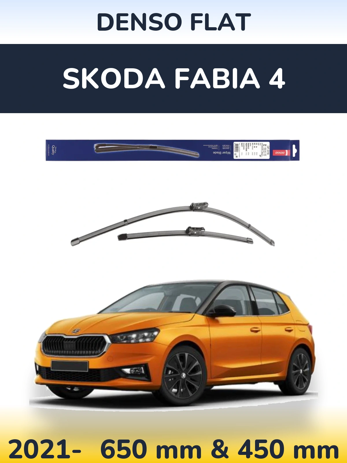 Torkarblad Denso Flat för Skoda Fabia 4