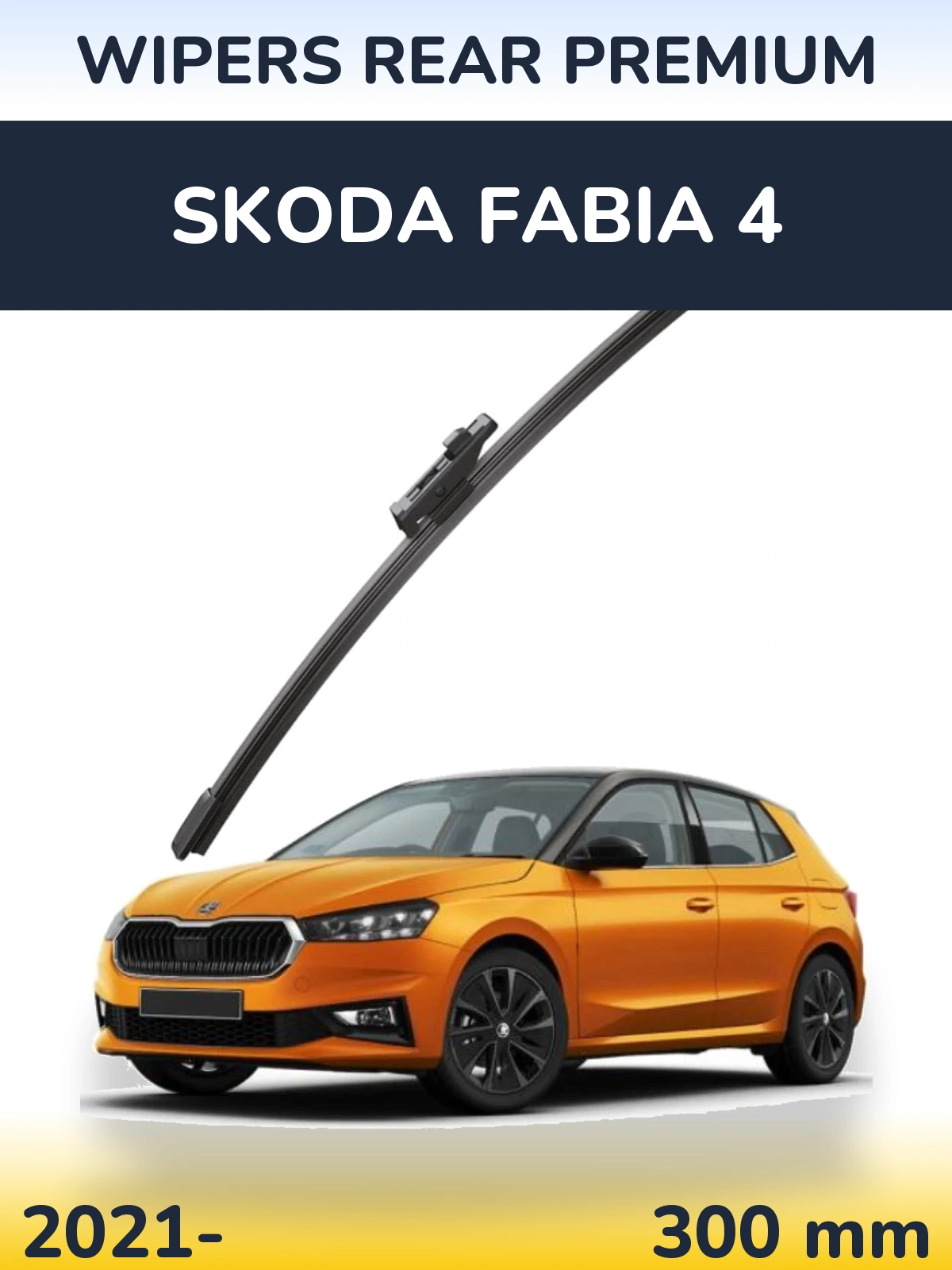 Задний дворник WIPERS REAR PREMIUM 300 мм для Skoda Fabia 4 2021-2026