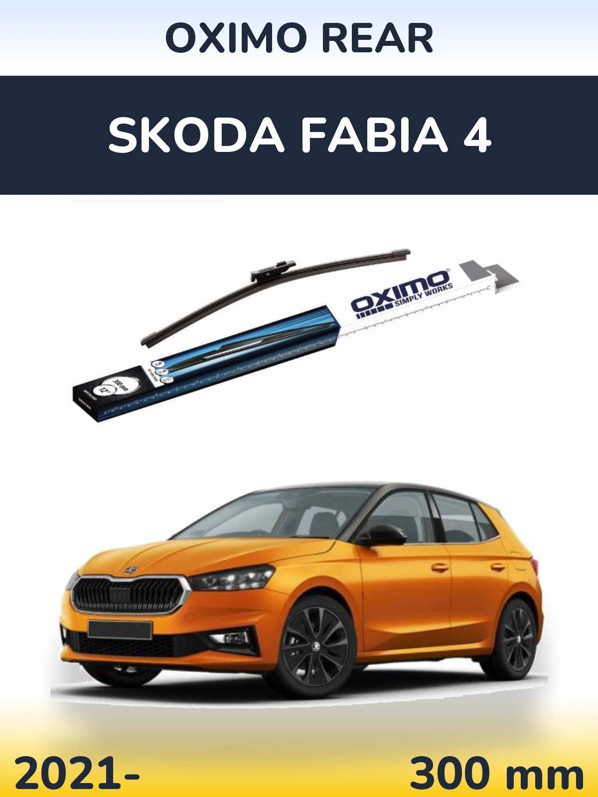 Torkarblad Oximo Rear för Skoda Fabia 4
