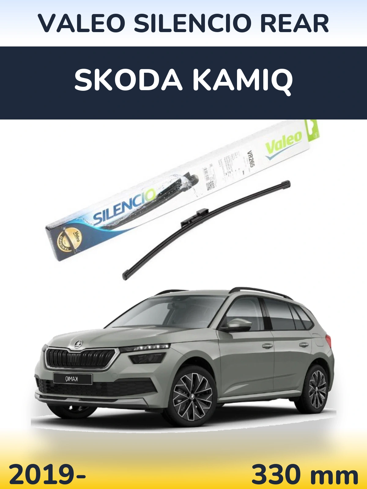 Torkarblad Valeo Silencio Rear för Skoda Kamiq