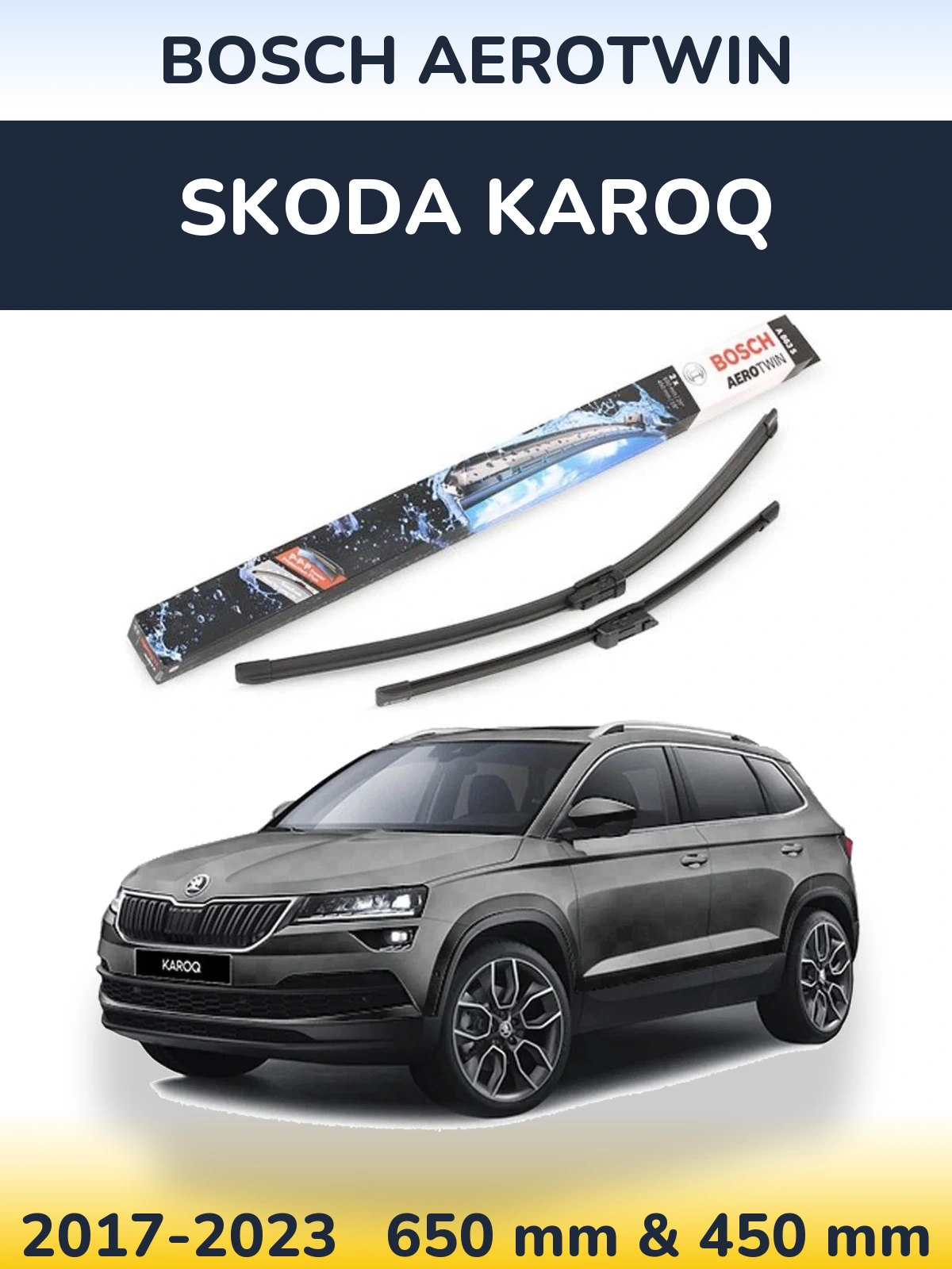 Torkarblad BOSCH AeroTwin för Skoda Karoq
