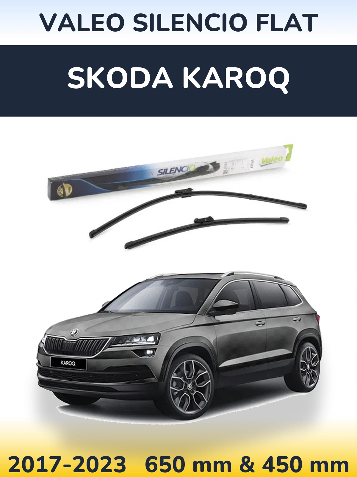 Torkarblad Valeo Silencio Flat för Skoda Karoq