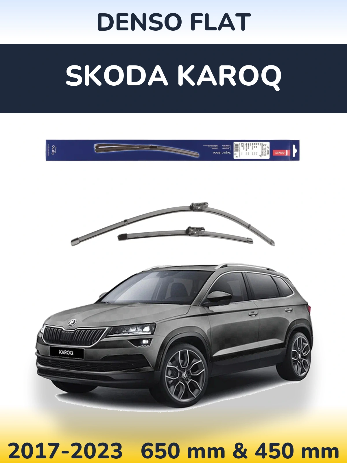 Torkarblad Denso Flat för Skoda Karoq