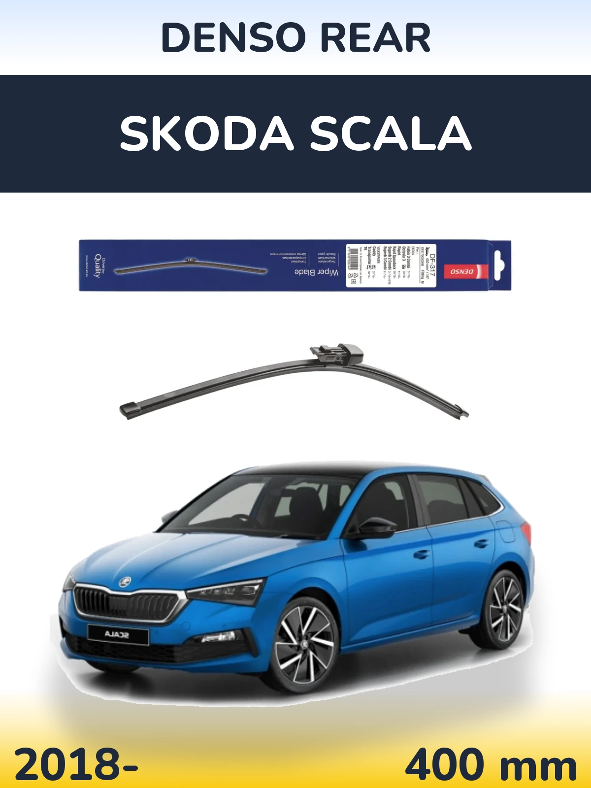 Torkarblad Denso Rear för Skoda Scala