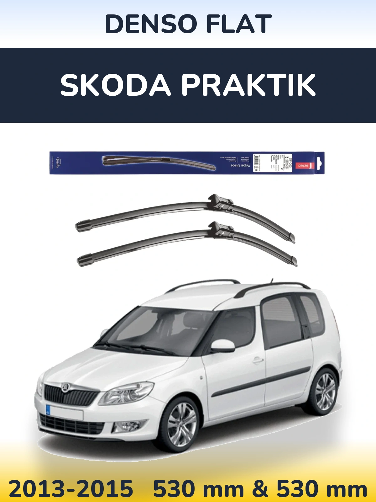 Torkarblad Denso Flat för Skoda Praktik