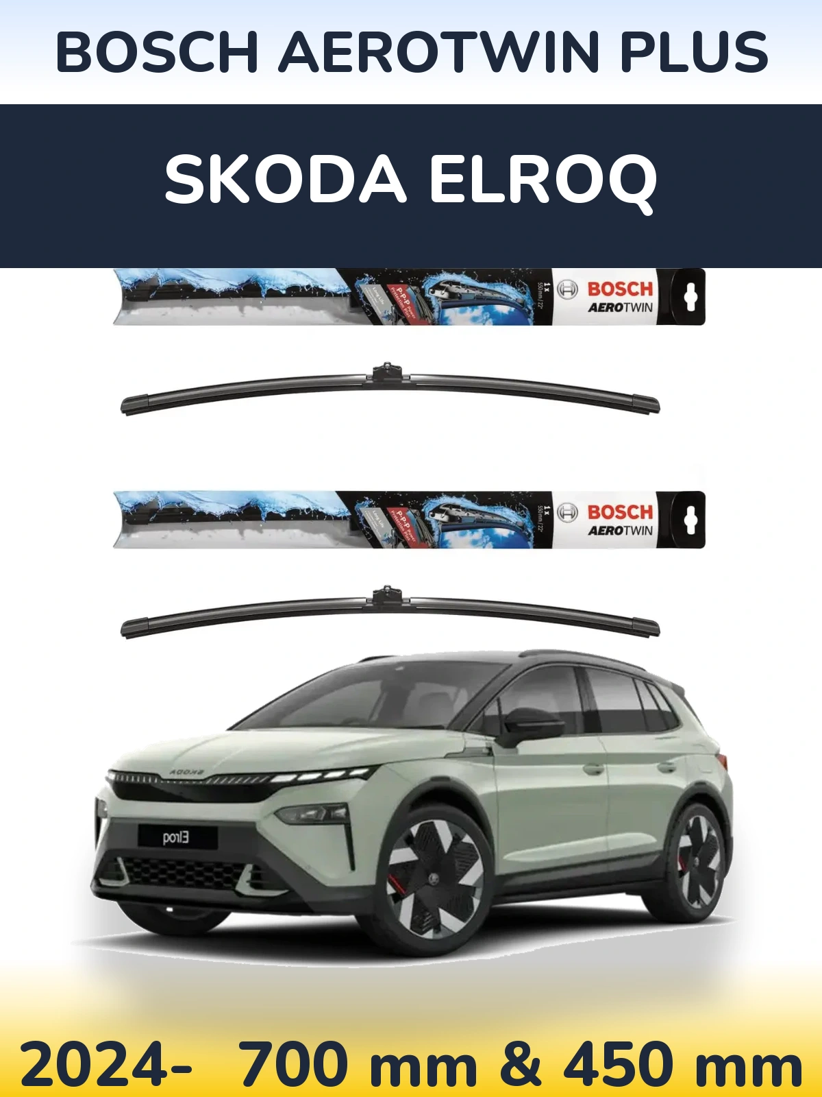 Torkarblad BOSCH AeroTwin Plus för Skoda Elroq