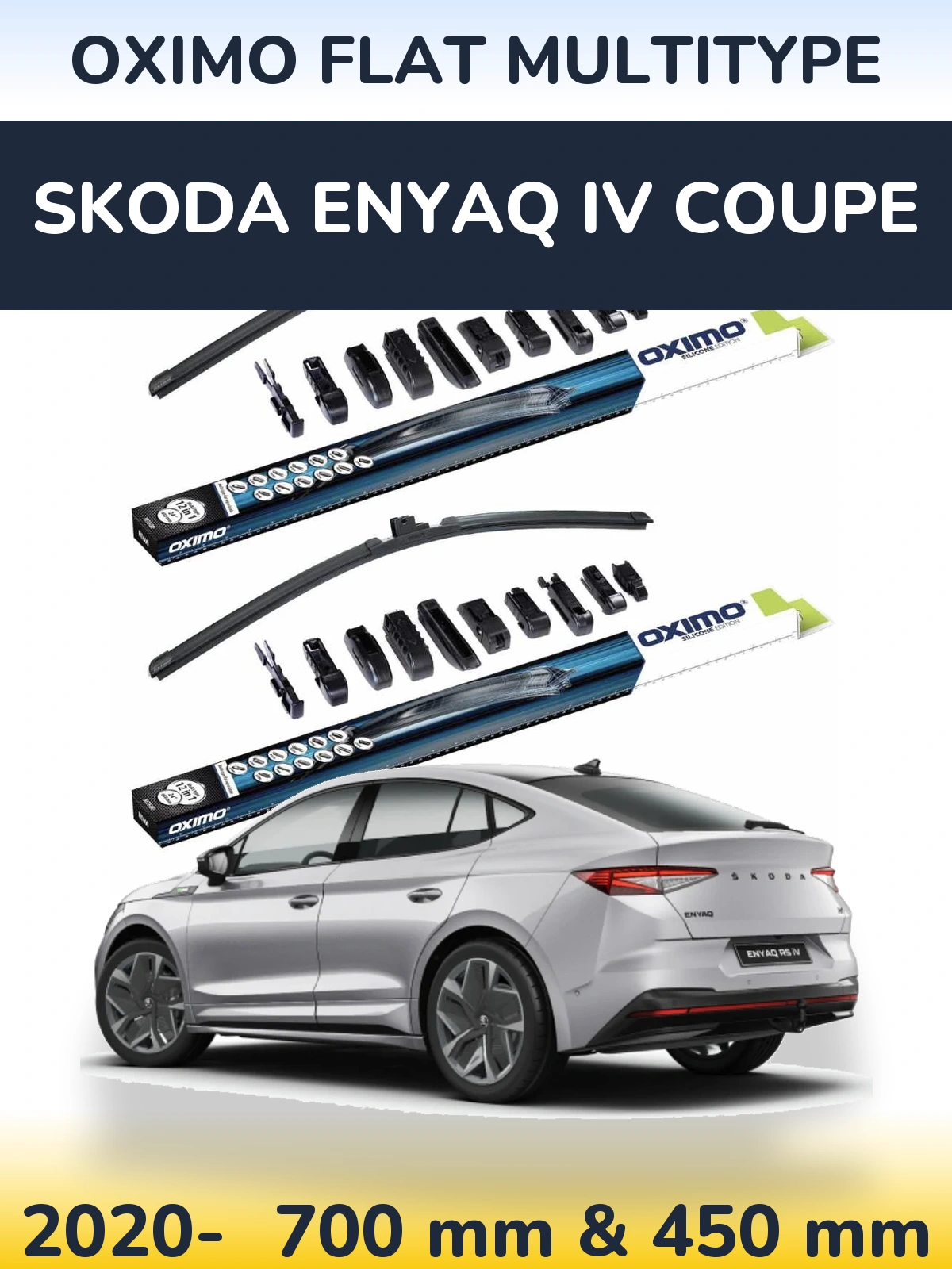 Torkarblad Oximo Flat MultiType för Skoda Enyaq iV Coupe
