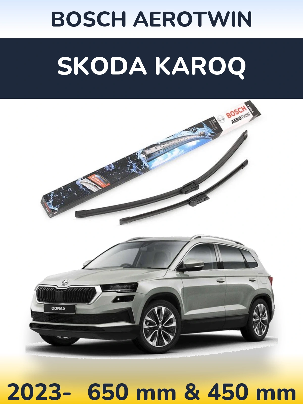 Torkarblad BOSCH AeroTwin för Skoda Karoq