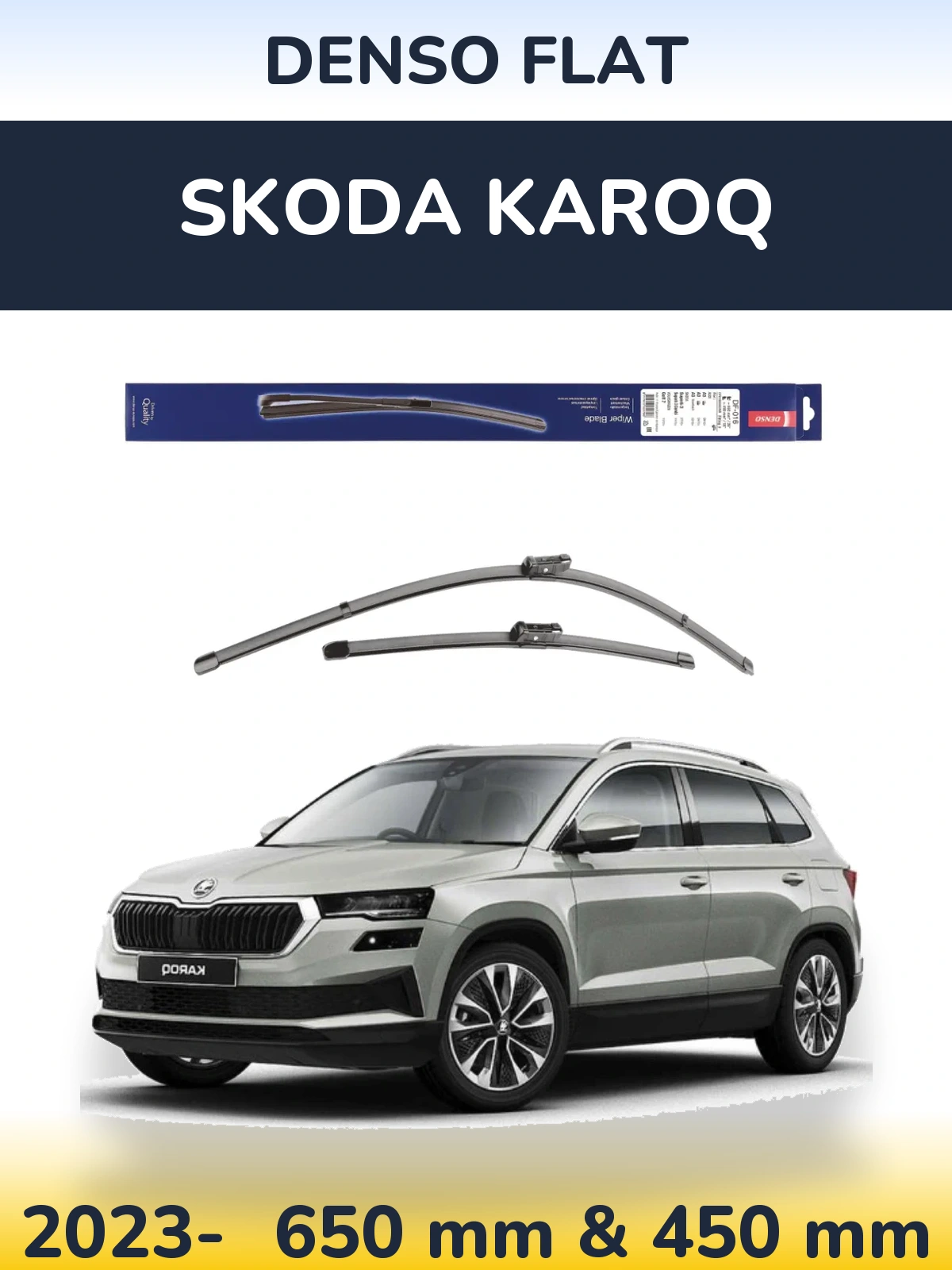 Torkarblad Denso Flat för Skoda Karoq
