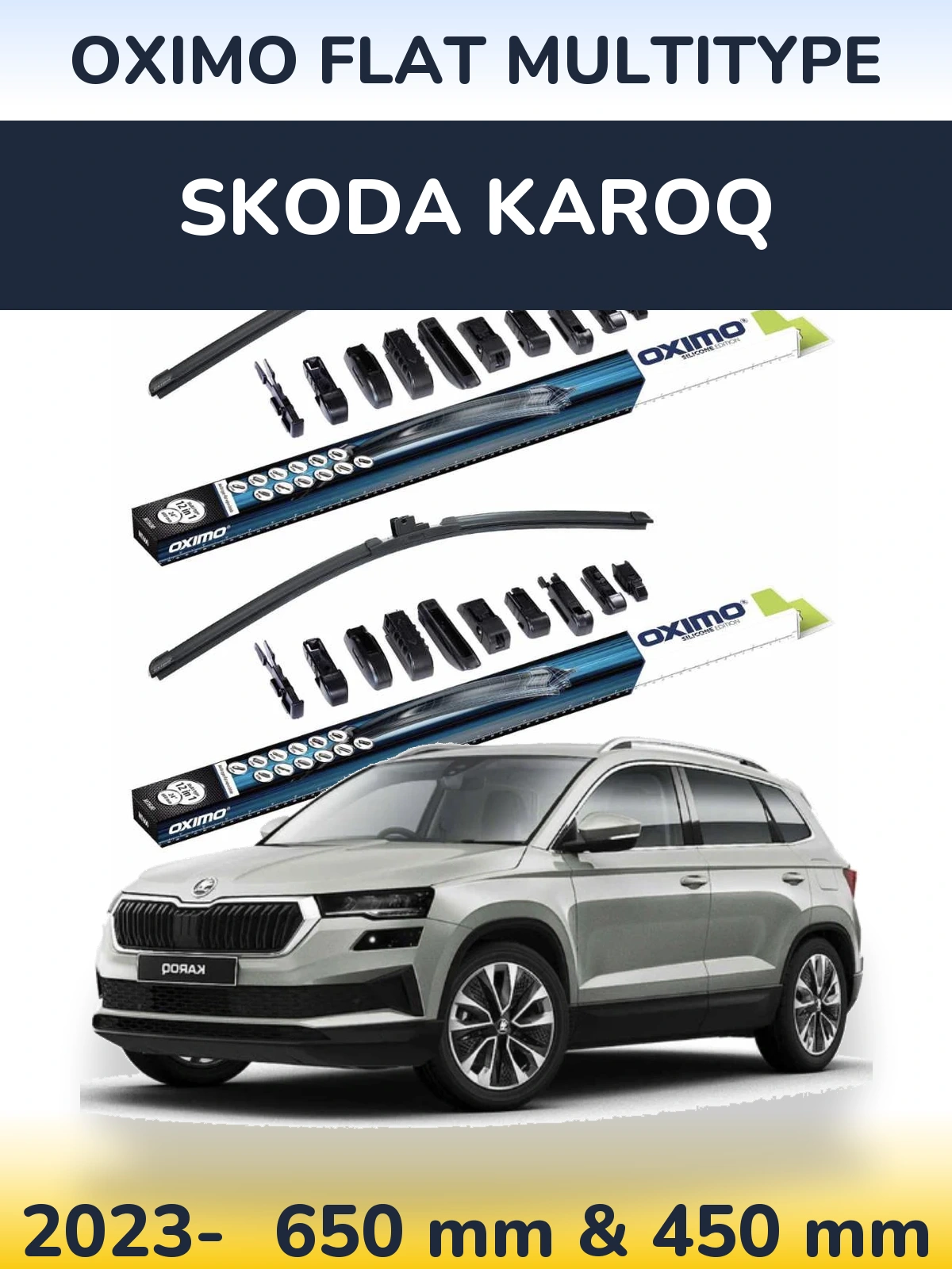 Torkarblad Oximo Flat MultiType för Skoda Karoq