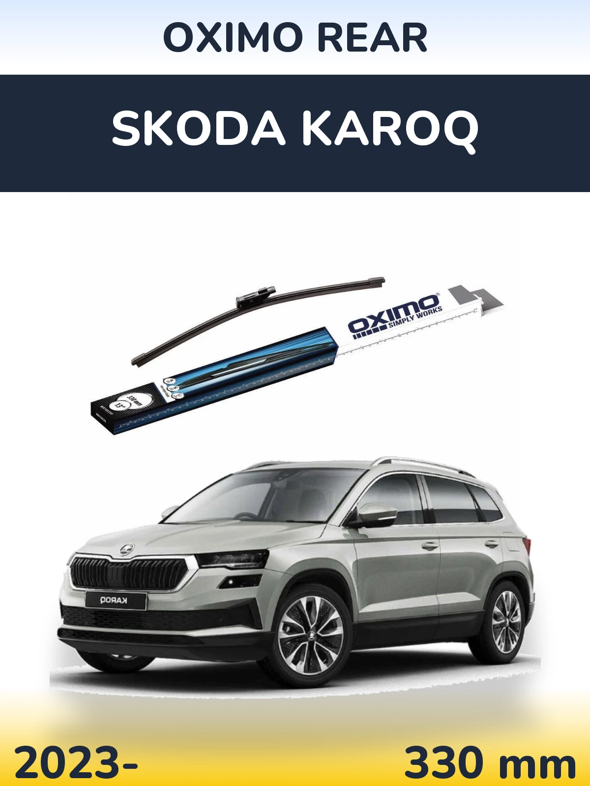 Torkarblad Oximo Rear för Skoda Karoq