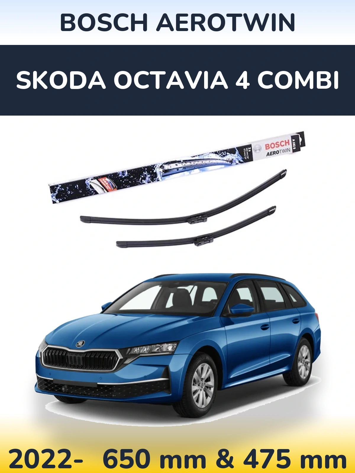 Torkarblad BOSCH AeroTwin för Skoda Octavia 4 Combi
