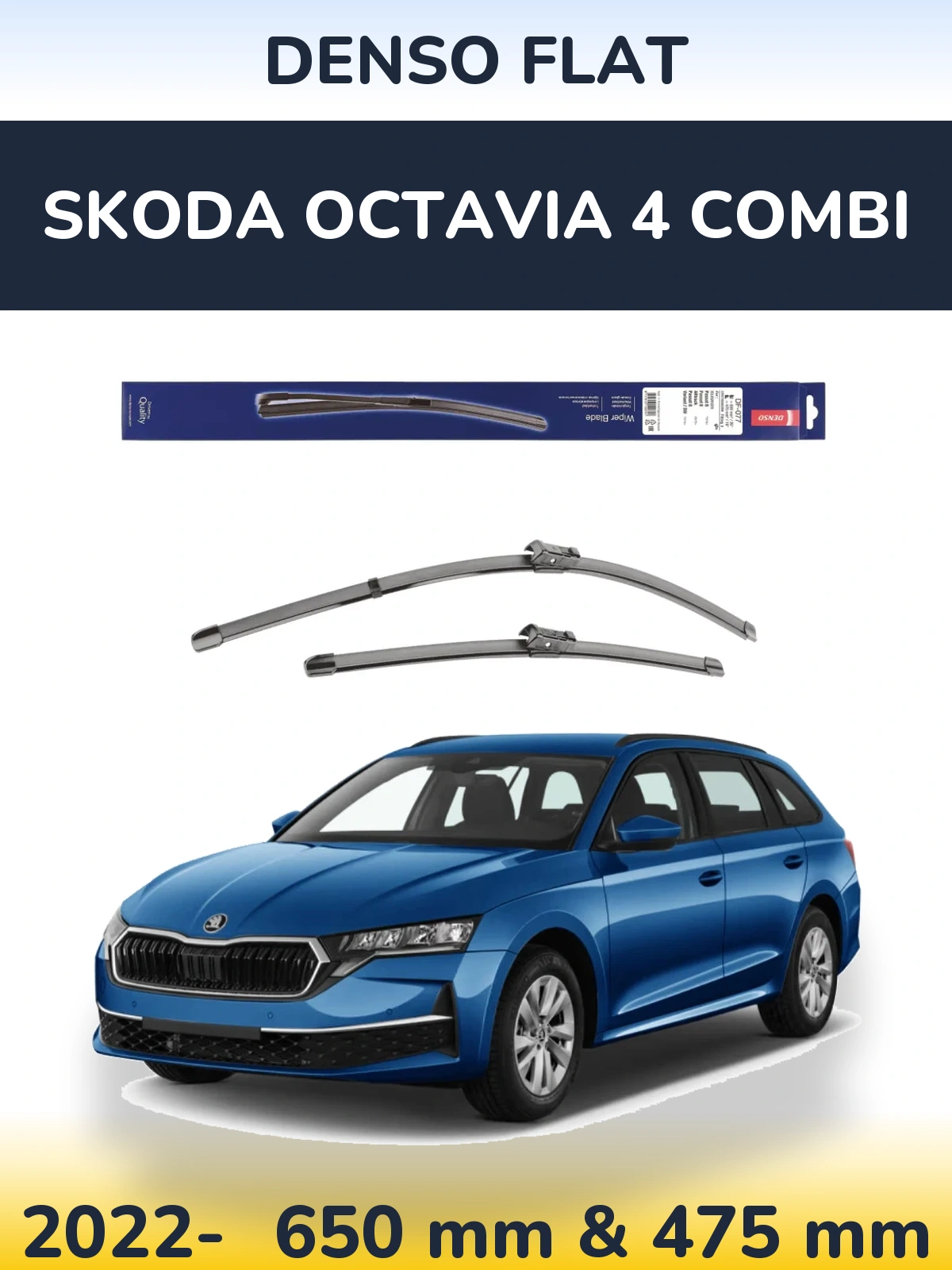 Torkarblad Denso Flat för Skoda Octavia 4 Combi