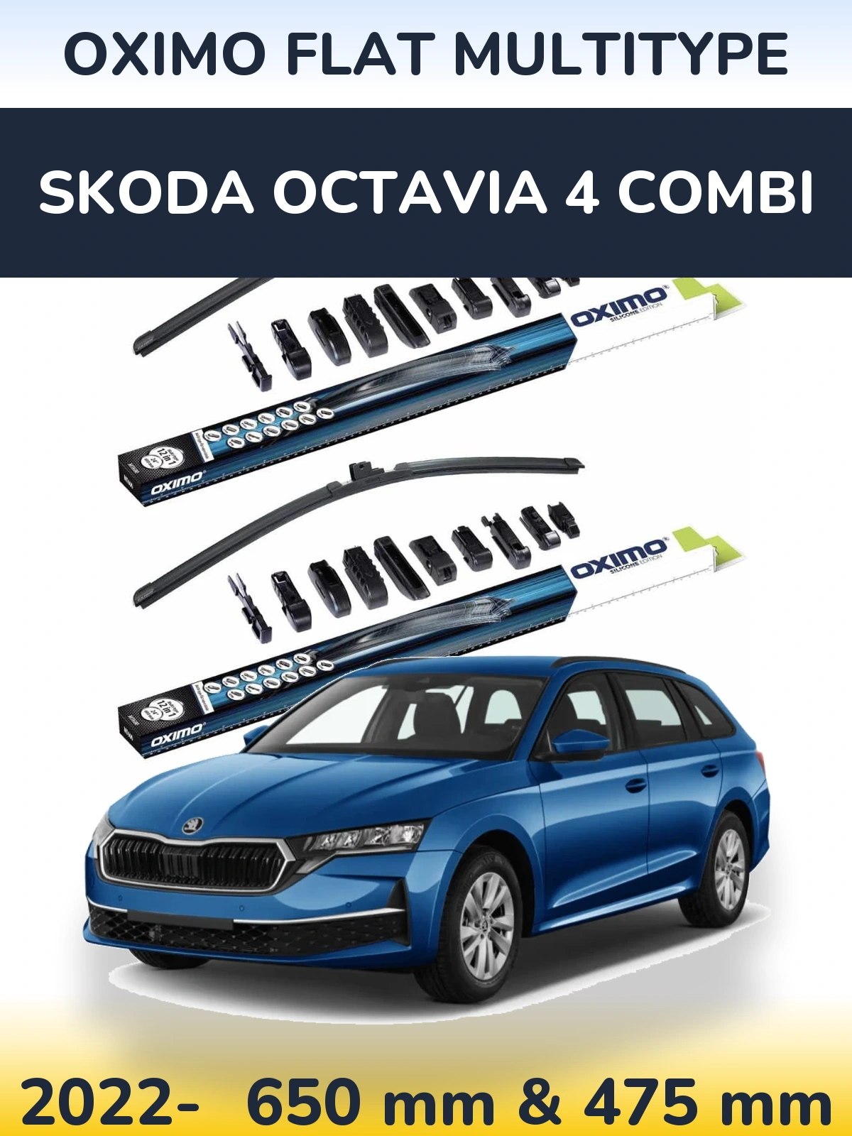 Torkarblad Oximo Flat MultiType för Skoda Octavia 4 Combi