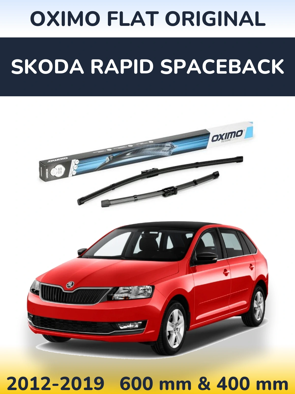 Torkarblad Oximo Flat Original för Skoda Rapid Spaceback