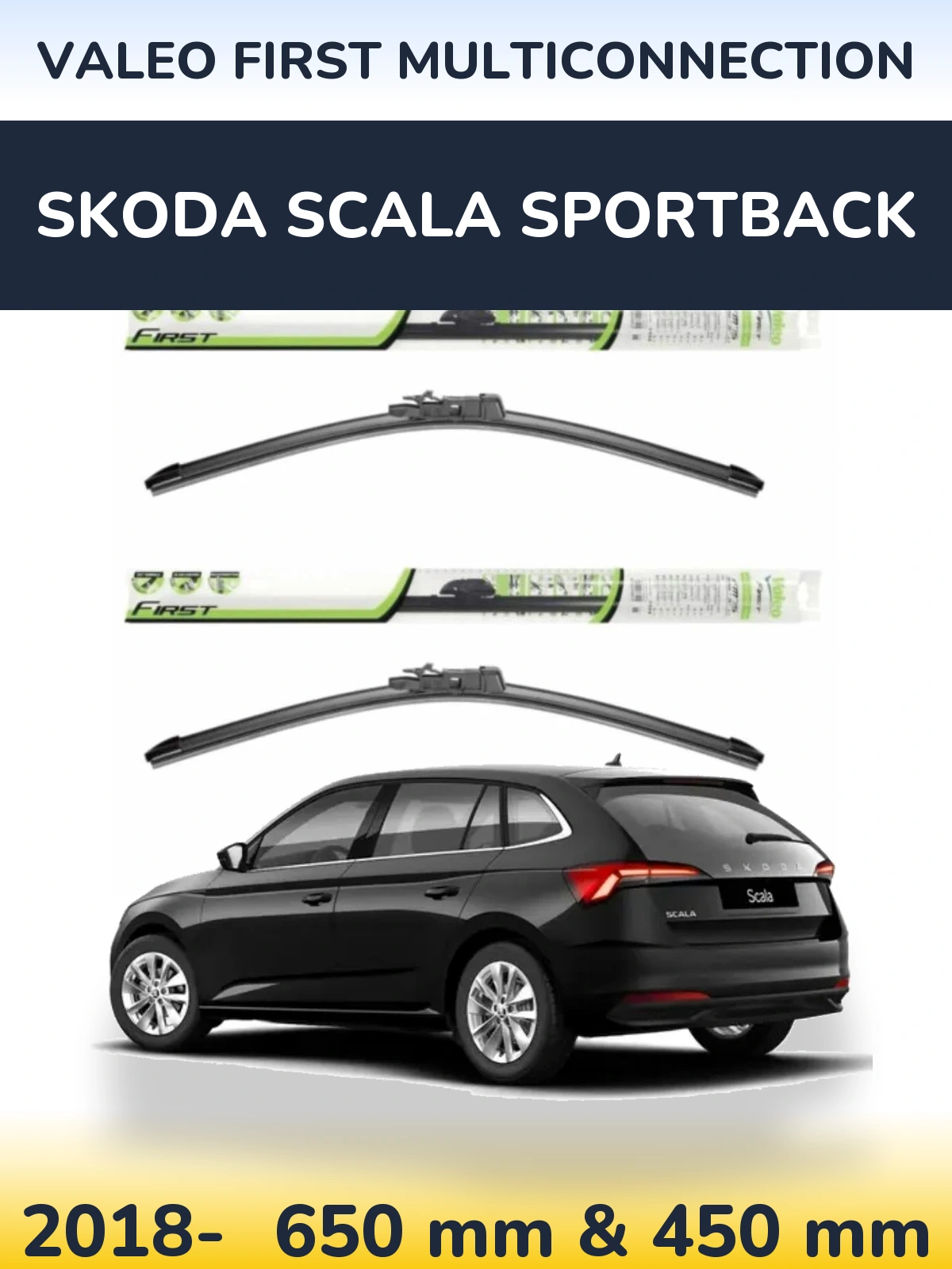 Torkarblad Valeo First MultiConnection för Skoda Scala Sportback