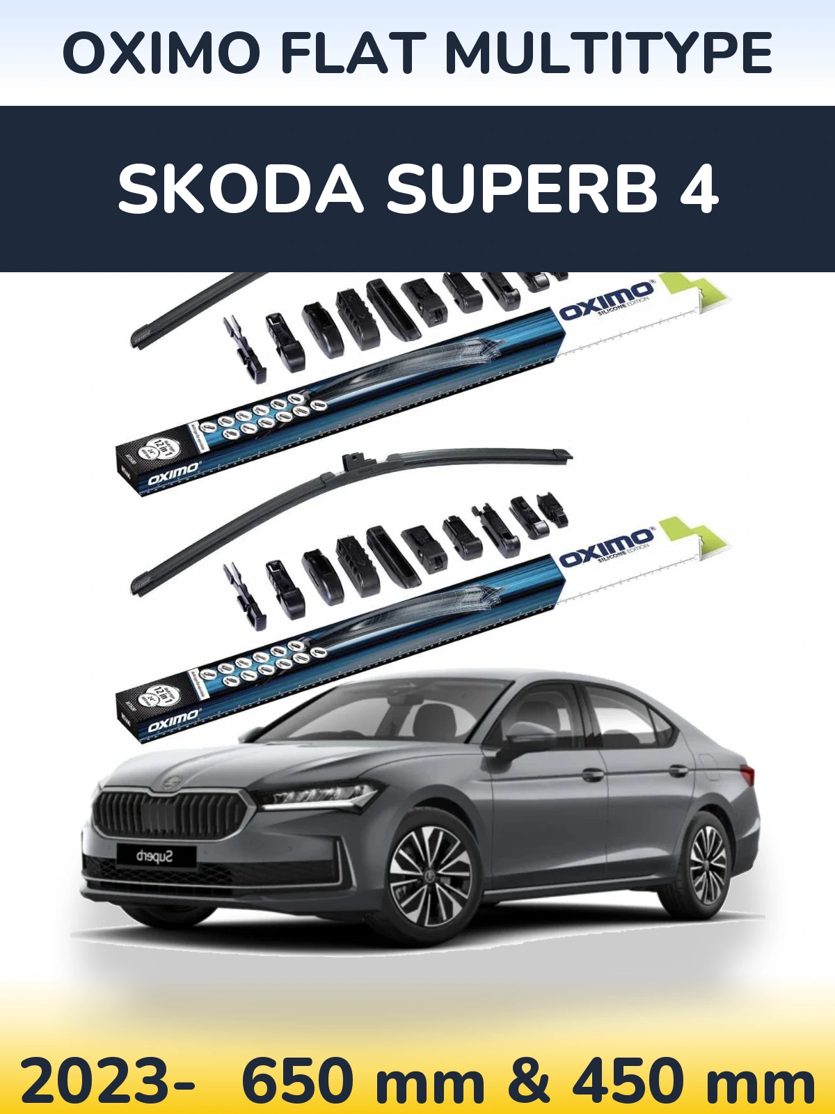 Torkarblad Oximo Flat MultiType för Skoda Superb 4