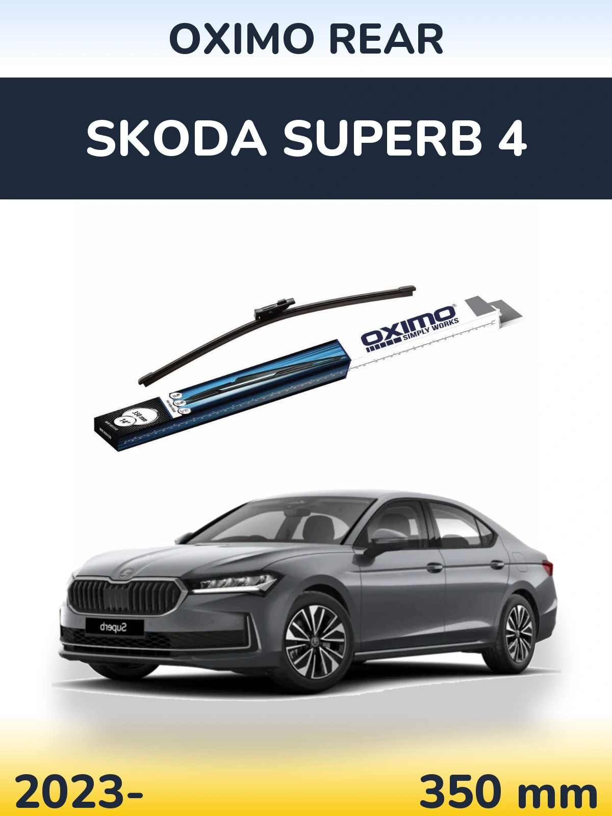 Torkarblad Oximo Rear för Skoda Superb 4