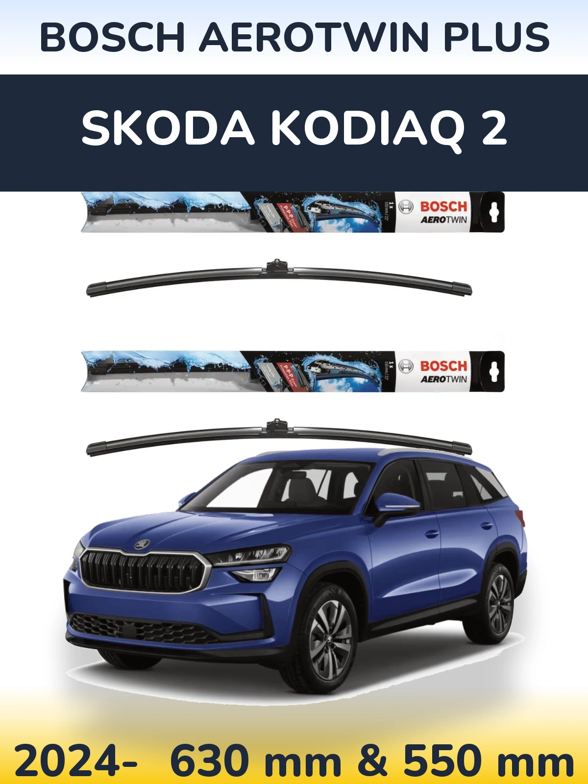Torkarblad BOSCH AeroTwin Plus för Skoda Kodiaq 2