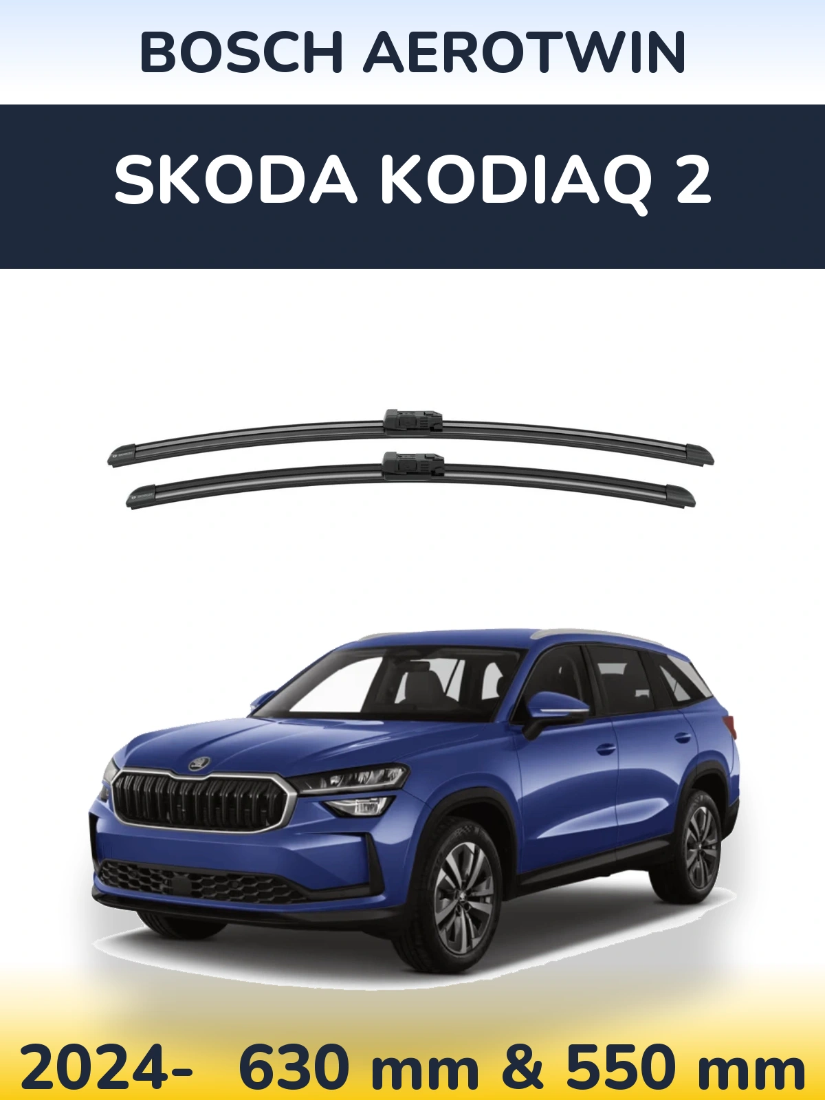 Torkarblad BOSCH AeroTwin för Skoda Kodiaq 2