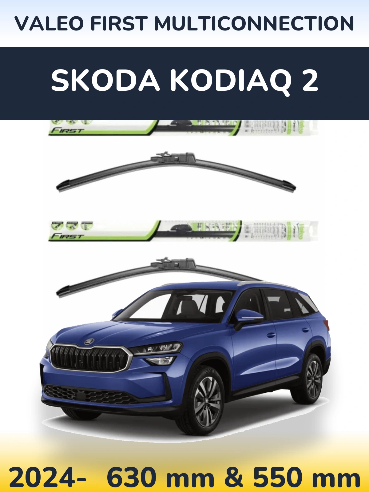 Torkarblad Valeo First MultiConnection för Skoda Kodiaq 2