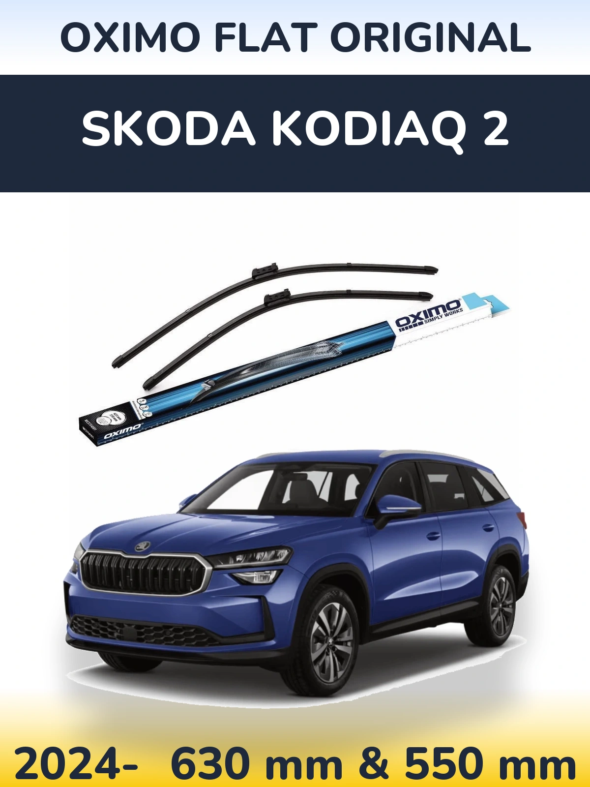 Torkarblad Oximo Flat Original för Skoda Kodiaq 2