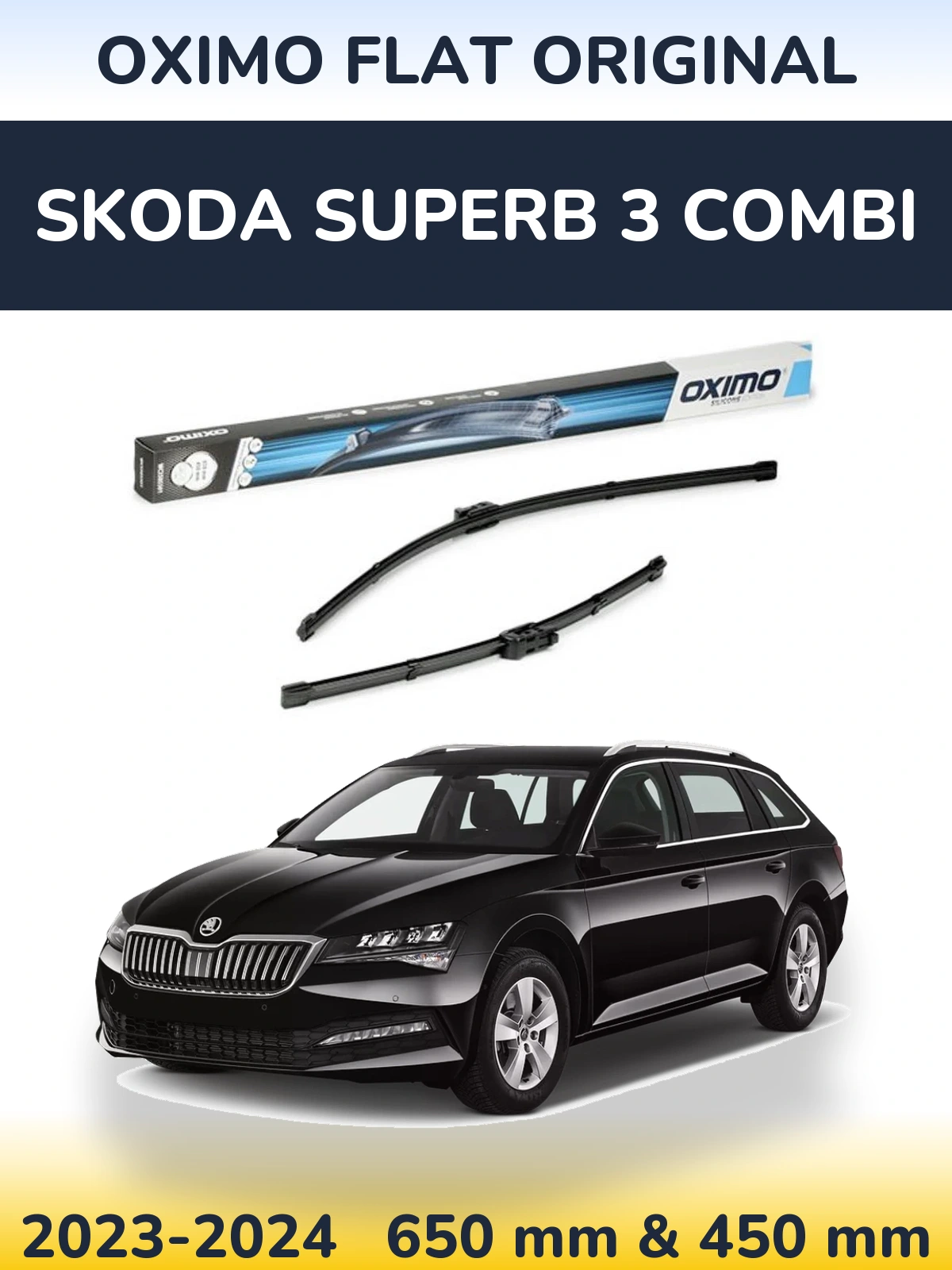 Torkarblad Oximo Flat Original för Skoda Superb 3 Combi