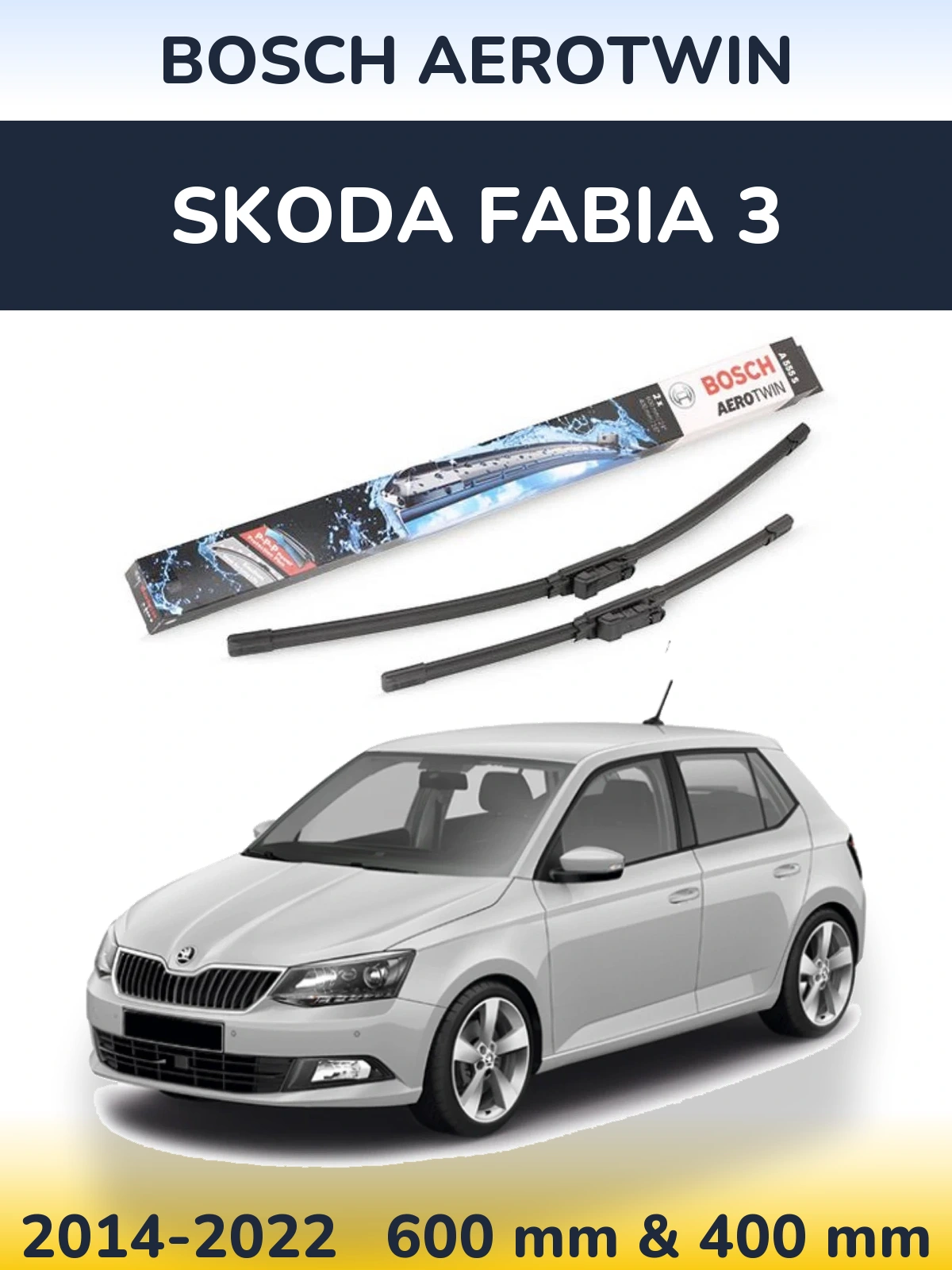 Torkarblad BOSCH AeroTwin för Skoda Fabia 3