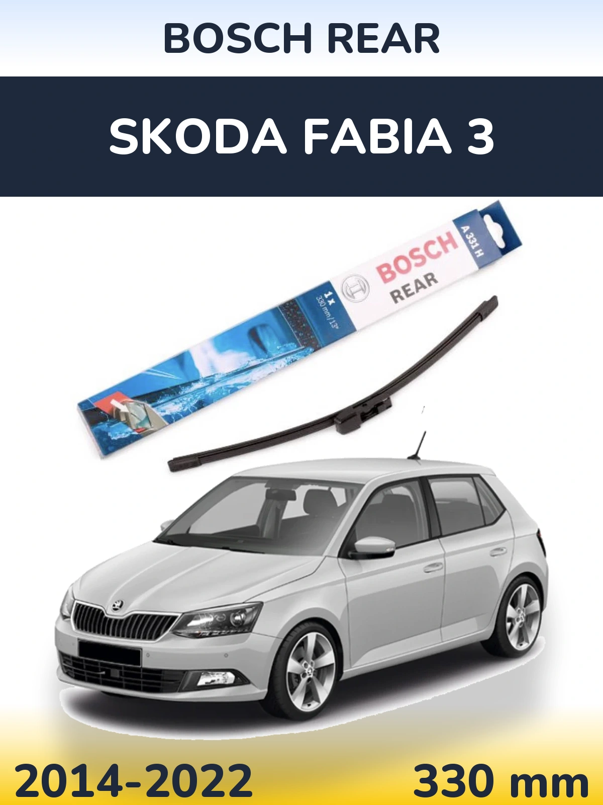 Torkarblad BOSCH Rear för Skoda Fabia 3