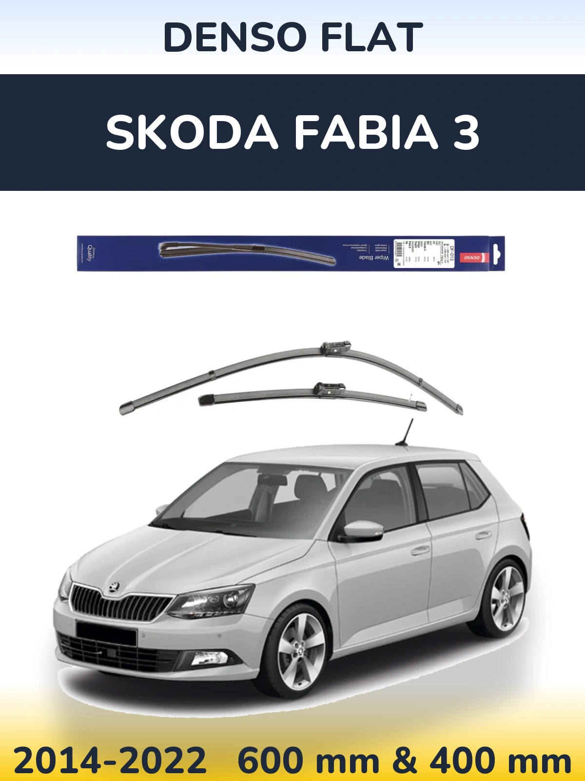 Torkarblad Denso Flat för Skoda Fabia 3