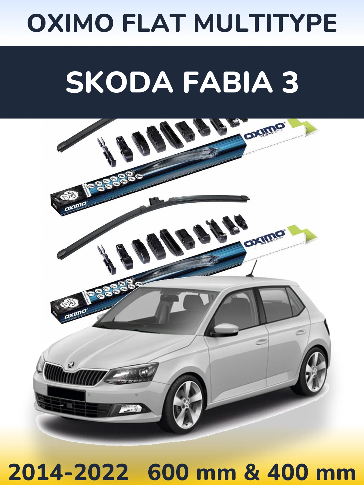 Torkarblad Oximo Flat MultiType för Skoda Fabia 3