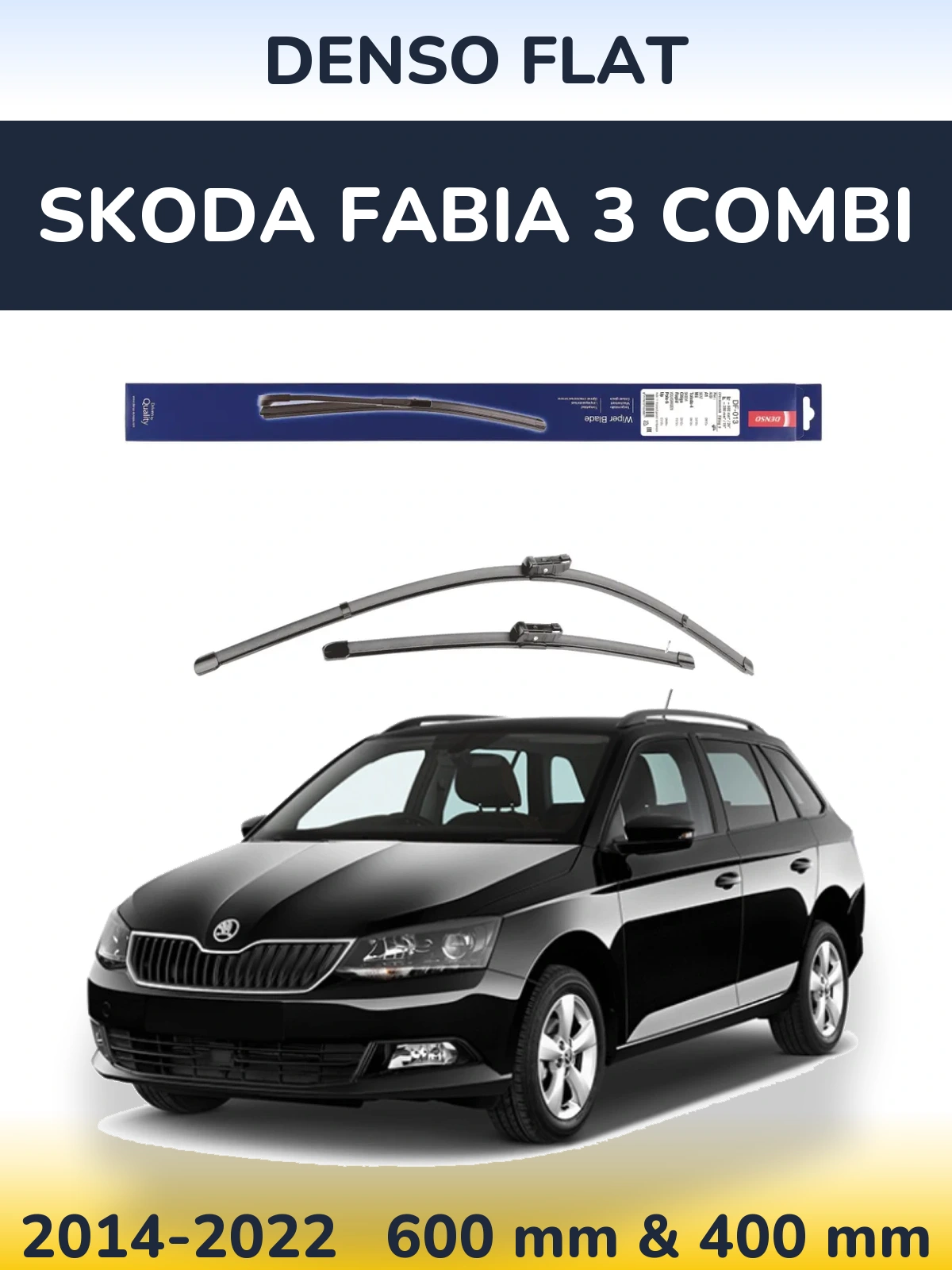 Torkarblad Denso Flat för Skoda Fabia 3 Combi