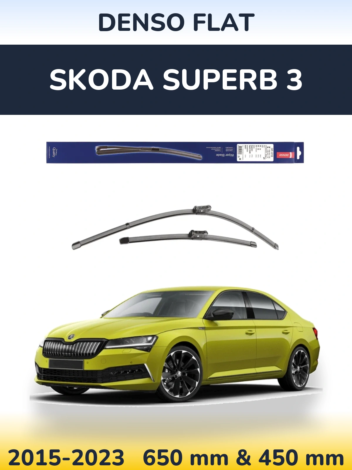 Torkarblad Denso Flat för Skoda Superb 3