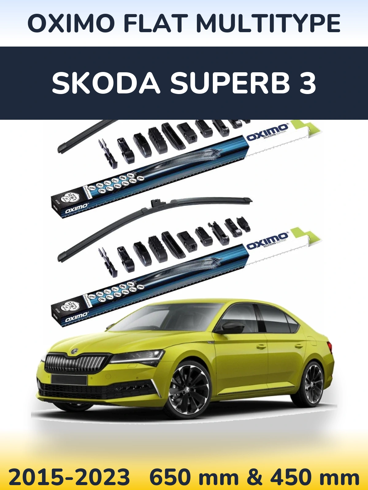 Torkarblad Oximo Flat MultiType för Skoda Superb 3