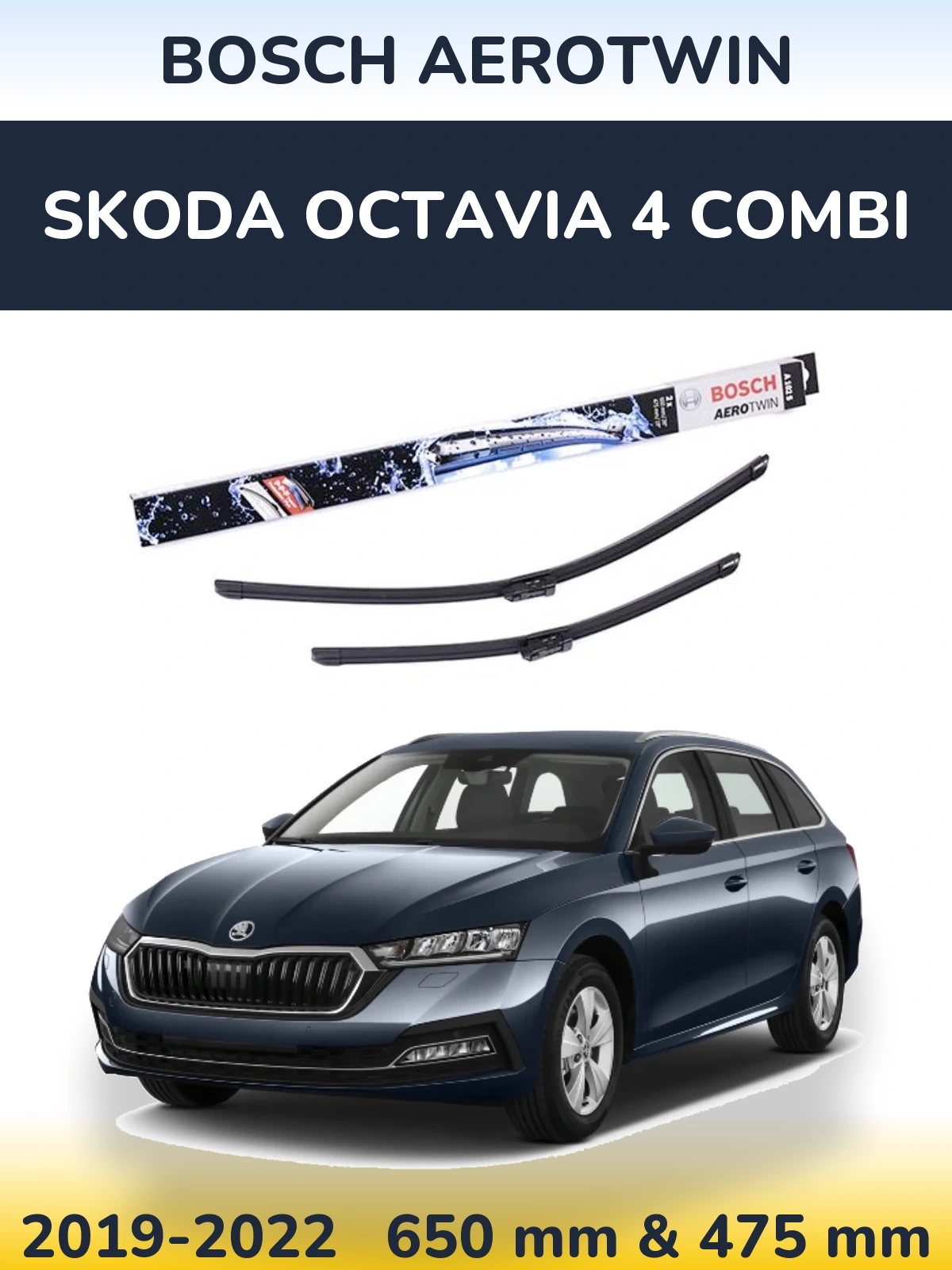 Torkarblad BOSCH AeroTwin för Skoda Octavia 4 Combi