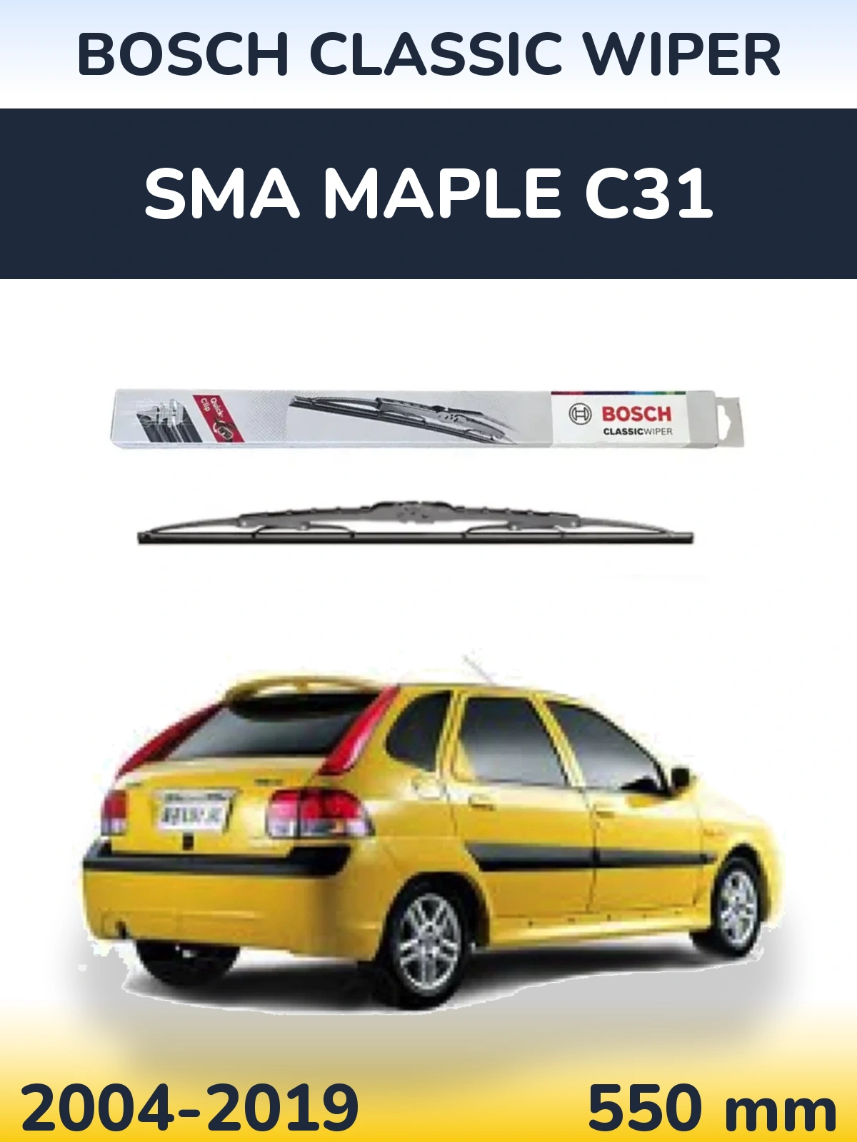 Torkarblad BOSCH Classic Wiper för SMA Maple C31