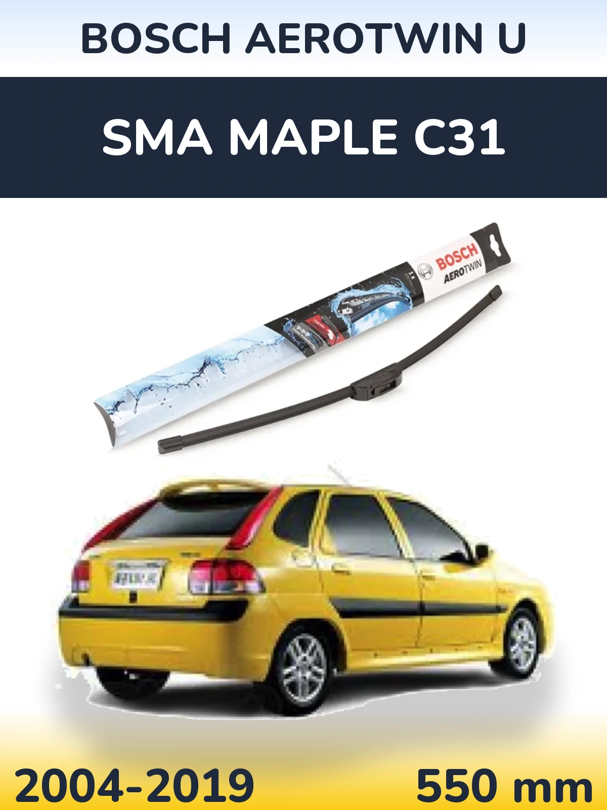 Torkarblad BOSCH AeroTwin U för SMA Maple C31
