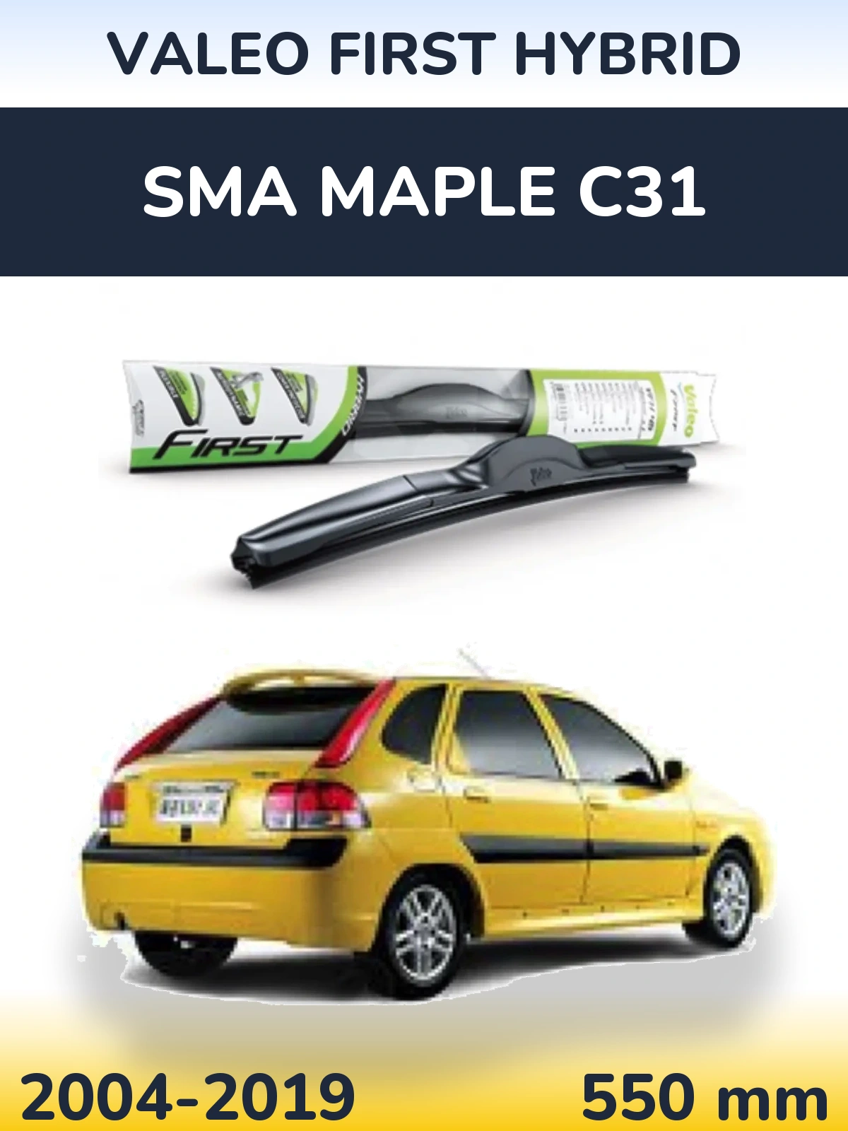 Torkarblad Valeo First Hybrid för SMA Maple C31