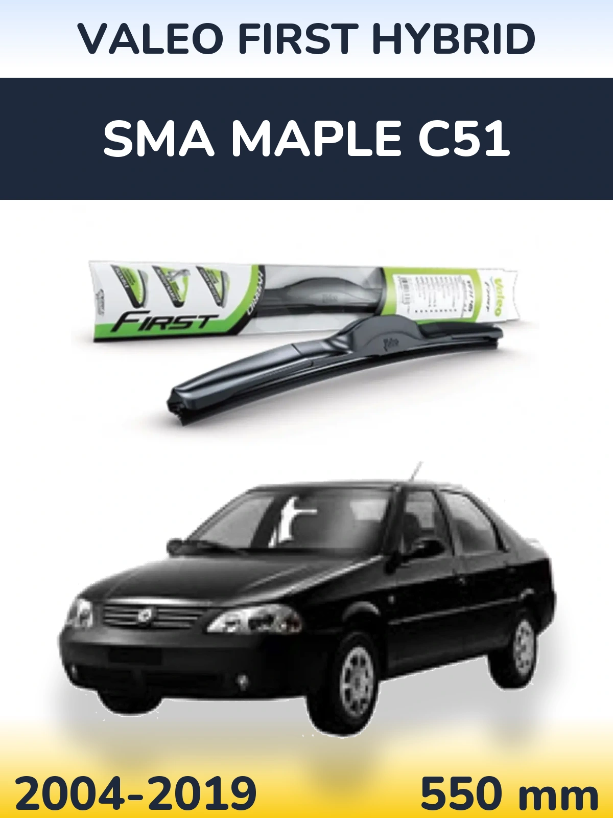Torkarblad Valeo First Hybrid för SMA Maple C51