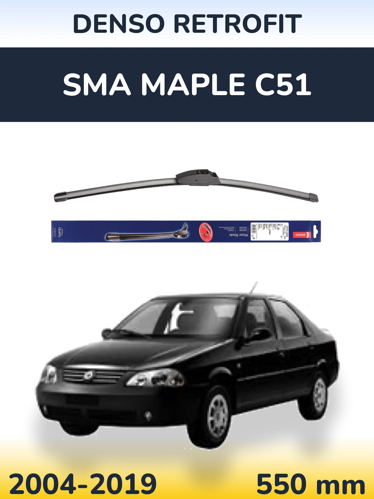 Torkarblad Denso Retrofit för SMA Maple C51